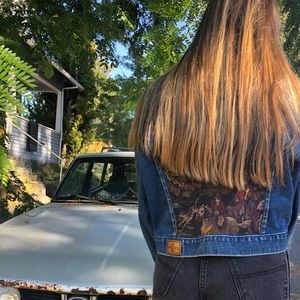 Millers Denim horse jockey stitch vintage unique L